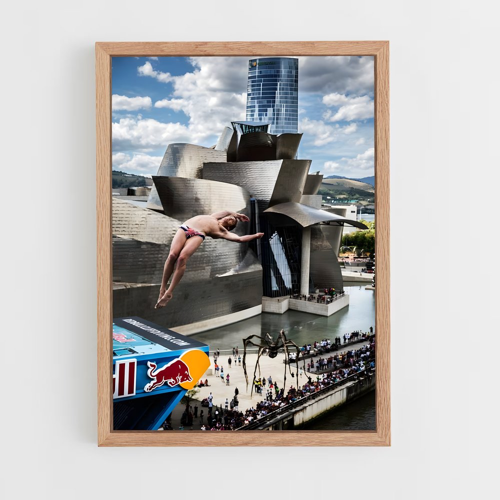 Poster Plongée Urbaine – affiche Plongeon de falaise (vue 4)